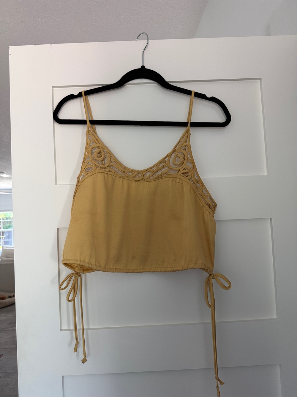 Free People Mustard Crop Top